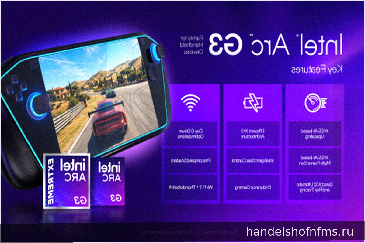 Intel Arc G3: Новые процессоры Panther Lake для игровых портативных устройств